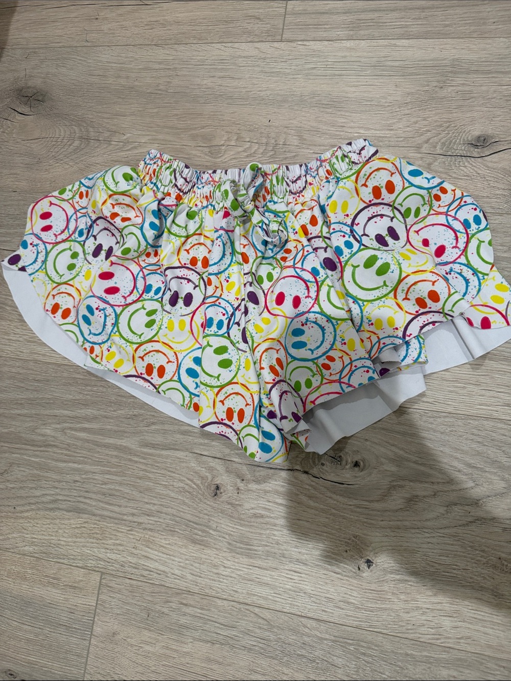 Colorful Smiley Face Butterfly Shorts